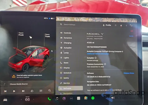 2023 Tesla Model Y from USA, damaged, VIN 7SAYGDEE2PF689855